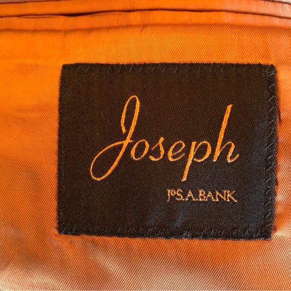 Joseph Jos.A. Bank All Wool Navy Mini-Check Weave Jacket 43L - Picture 14 of 14